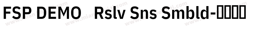 FSP DEMO   Rslv Sns Smbld字体转换